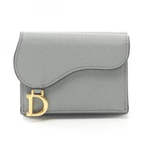 DIOR Gray Leather Wallet